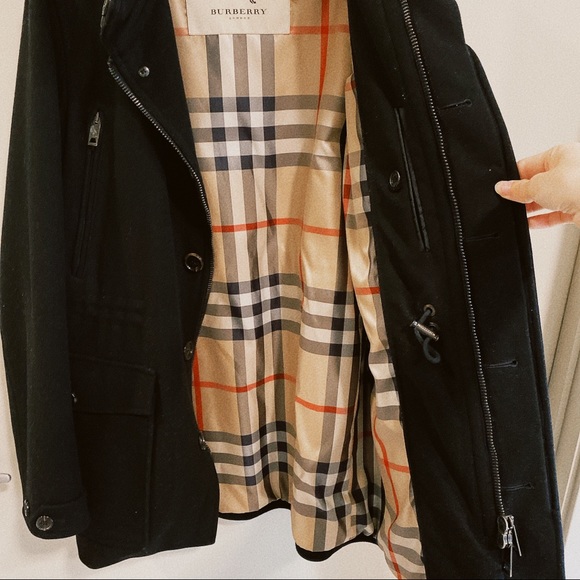 Men’s Burberry Wool Blend Peacoat